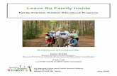 Leave No Family Inside - EE In Wisconsineeinwisconsin.org/Files/eewi/2008/LNFIGuidebook.pdf · Initial LNFI Programs Poster, displayed at the Boston School Forest (Plover, WI) in