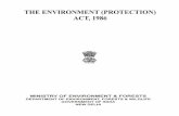 THE ENVIRONMENT (PROTECTION) ACT, Environment (Protectiآ  THE ENVIRONMENT (PROTECTION) ACT, 1986 MINISTRY
