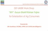 DST-UKIERI Work Shop · 2019-07-29 · Gujarat Power Research and Development Cell, GUVNL, IIT-Gandhinagar DST-UKIERI Work Shop “SKY”-Surya-Shakti Kishan Yojna for Solarization