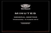 12 August 2015 - General Meeting Minutes · 5.1 GENERAL MEETING MINUTES 29 JULY 2015 Moved by: Cr P Gleeson Seconded by: Cr P Bishop That the Minutes of the General Meeting of Council