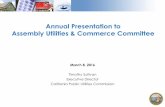 Annual Presentation to Assembly Utilities & Commerce Committee · 2016-03-07 · Merced Children Program (WIC FY 14/15 Enacted Budget FY 15/16 Enacted Budget $202.6 Million $345.7*