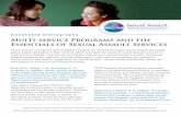 Annotated bibliography Multi-service Programs and the ... · multi-service settings. The services and needs imperative to sexual assault survivors and sexual assault programs are