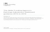 The Skills Funding Agency’s Earnings Adjustment Statement ... · to18 traineeship learners funded by the Skills Funding Agency. Please read our Funding Rules 2015 to 2016 in conjunction