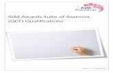 AIM Awards Suite of Assessor (QCF) Qualifications · 2015-01-27 · AIM Awards Level 3 Award in Assessing Vocationally Related Achievement (QCF) Assessment Internally assessed and
