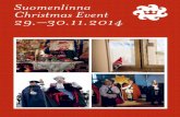 Suomenlinna Christmas Event 29.–30.11...RESTAURANTS AND CAFÉS • Suomenlinna Brewery Restaurant Sat 12–22. • Viaporin Deli & Cafe Sat–Sun 11–18. All gift items -25%. •