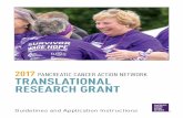 2017 TRANSLATIONAL RESEARCH GRANTmedia.pancan.org/rsa/2016/2017-Translational-Research...expertise. Therefore, applications can include one contact principal investigator (PI) or a