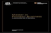 Master in Football Business - Johan Cruyff Institute · and the Olympic Games. His most recent position was managing director of one of Holland’s leading sport marketing agencies,