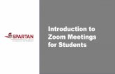 Introduction to Zoom Meetings for Students · • Enter your full name. This is important for attendance purposes. • You can place a checkmark in Remember my name for future settings.