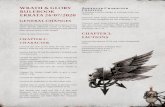 WRATH & GLORY Advanced Character RULEBOOK Creation … · 2020-07-24 · 1 WRATH & GLORY RULEBOOK ERRATA 24/07/2020 GENERAL CHANGES The majority of issues fixed were minor typos or