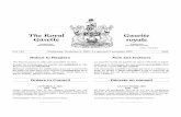 The Royal Gazette / Gazette royale (05/11/02) · MASSAGE INC. Avis de dissolution de corporations provinciales et d’annula-tion de l’enregistrement des corporations extraprovinciales