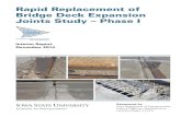 Rapid Replacement of Bridge Deck Expansion Joints Study ...publications.iowa.gov/19136/1/IADOT...Deck...2014.pdf · Rapid Replacement of Bridge Deck Expansion Joints Study – Phase