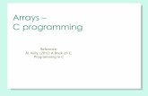 Arrays C programming - WordPress.comArrays – C programming Reference: AL Kelly, (2012) A Book on C, Programming in C Objectives •At the end of this Training the Programmer can: