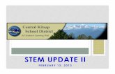 STEM Update II Feb-2013x · 2019-05-31 · Extra Training for Teachers 2. Expert Resources 3. More Time on Task for Students 4. ... • Extra Tutoring Sessions • 40 hours per teacher