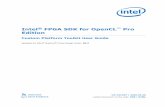 Intel FPGA SDK for OpenCL Pro Edition · Intel® FPGA SDK for OpenCL Pro Edition Custom Platform Toolkit User Guide Updated for Intel ® Quartus Prime Design Suite: 20.1 Subscribe