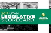 2017 UTAH LEGISLATIVE SCORECARD · 2019-02-12 · AMERICANS FOR PROSPERITY UTAH’S LEGISLATIVE SCORECARD The Prosperity Elevated Legislative Scorecard includes more than 4790 total