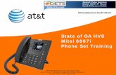 State of GA HVS Mitel 6867i Phone Set Training resources... · 6867i Handling Calls – Conference Calls. 14. Call Forward. Use call forwarding when you want your calls to be forwarded