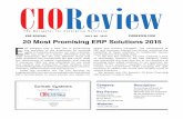 ERP SPECIAL JULY -09 - 2015 CIOREVIEW.COM 20 Most … · 2017-02-16 · CIOReview| 32| JULY 201 CIOReview|33| JULY 201 The Navigator for Enterprise Solutions 20 Most Promising ERP