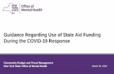 Guidance Regarding Use of State Aid Funding During the ...ctacny.org/sites/default/files/OMH COVID-19 State Aid Funding Guidance FINAL...State suspension is lifted and such activities