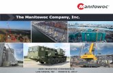 The Manitowoc Company, Inc....2017/03/08  · Early stages of transformation to a high quality, higher margin crane company compared to peers 4 MTW Summary Leading crane manufacturer