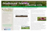 Nahant News · Spring Happenings By: Liz Schramm This spring is an exciting time at Nahant! The addition to the building is nearly complete. The addition will add a large classroom