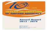 Annual Report 2014 Final - AMPARO Advocacyamparo.org.au/wp/wp-content/uploads/2015/08/AMPARO... · 2015-08-31 · Page 5 AMPARO Advocacy Annual Report 2013 -2014 supports. Funds were