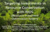 Targeting Investments in Resource Conservation …...ESTIMATE SERVICE RETURNS LULC base Exp Ret etk Pasture 0.8 0.3 0.95 Forest 0.2 0.9 0.97 Grassland 0.5 0.75 1.0 Urban 0.9 0.01 0.05