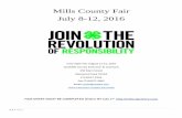 Mills County Fair July 8-12, 2016 - Iowa State University...1 | P a g e Mills County Fair July 8-12, 2016 Iowa State Fair August 11-21, 2016 ISU/Mills County Extension & Outreach 430