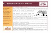 S E P T E M B E R 4 , 2 0 1 5 St. Barnabas Catholic Schoolschool.stbindy.org/uploads/3/9/8/7/39874967/newsletter... · 2019-10-28 · 1 St. Barnabas Catholic School S E P T E M B