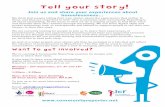 Tell your story! - Manchester Community Central · Tell your story! Join us and share your experiences about homelessness… Want to get involved? If you want to learn more about