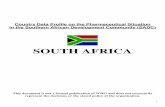 SOUTH AFRICA - WHO · 4 PART 1- HEALTH and DEMOGRAPHIC DATA 1.1 Demographic and Socioeconomic Indicators Population, mortality, fertility YEAR SOURCE Population, total 49,321 ,000