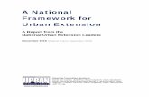 A National Framework for Urban Extension Urban Initiative...NUEL seeks to build upon grassroots momentum by creating a more sustainable national urban Extension agenda through alignment