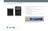 Powerware series Eaton 9E UPS - grupo-omnia.com.mxgrupo-omnia.com.mx/files/folletos/FOLLETO_UPS_EATON_MODELO_… · 40 kVA - 10 minutes, 60 kVA - 5 minutes Battery Replacement Field-replaceable
