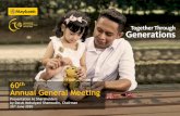 60 Annual General Meeting...Annual General Meeting Presentation to Shareholders by Datuk Mohaiyani Shamsudin, Chairman ... Shareholder Returns. 44 27% 13% 11% 12% 20% 25% 19% 27% 67%