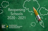 Reopening Schools 2020 -2021...“Without education he lives within the narrow, dark, and grimy walls of ignorance…Education on the other hand, means emancipation; it means light