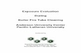 Exposure Evaluation During Boiler Fire Tube Cleaning ... · Occupation Safety and Health (WA-DOSH) exposure standar ds and to determine if the use of respiratory protection during