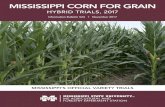 MISSISSIPPI CORN FOR GRAIN · 2017-12-05 · NOTICE TO USER This Mississippi Agricultural and Forestry Experiment Station information bulletin is a summary of research conducted under
