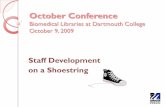 Reaching New Levels - Dartmouth Collegebiomed/services.htmld/OctCon...Handbook, FAQ, (new staff intranet tools) Methods: Guest Speakers, Library ... VIII The LSL Homepage and Staff