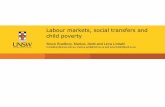 Labour markets, social transfers and child poverty · 2017-06-06 · Average incomes and poverty rates o Relative income of the bottom fifth is strongly correlated with relative child