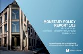 Monetary policy report 1/18 · MONETARY POLICY REPORT 1/18 PÅL B. ULVEDAL ECON4325 – MONETARY POLICY (UIO) 22 MARCH 2018 . The views presented here are my own, and do not necessarily
