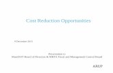 Cost Reduction Opportunities · 2015/12/09  · 9 GLX to FTA SCC 10-50: Capital Works Comparative Cost / Mile FTA = 1.0 • The GLX project length of 4.7 miles is atypically short