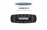 DESIGNED TO MOVE [ ] JMS4 - Voyager Cameras · JMS4 INTRODUCTION Thank for choosing a Jensen product. We hope you will ﬁnd the instructions in this owner's manual clear and easy