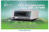 CF4700 FFT Comparator Brochure.pdfAn FFT comparator capable of being used on production sites and dealing with sound or vibration that fluctuates periodically. Functions CF-4700 Judging
