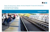 San Francisco Bay Area Rapid Transit District …...Overview of the FY19 Budget, BART’s Rail Service Plan for FY19, sections describing the budget, BART Organizational Chart, Strategic