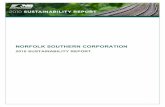 2010 SUSTAINABILITY REPORT - nscorp.com · 2010 Sustainability Report In the three years since Norfolk Southern gave me the opportunity to serve as corporate sustainability officer,