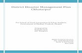 District Disaster Management Plan Chhatarpur · Deepak Gaur (IIT Kanpur) ... UC Unified Command ULBs Urban Local Bodies . District Disaster Management Plan Chhatarpur 11 ... A 1.1