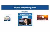 HCPSS Reopening Plan · Teacher presentation, small group student work, individual work, guest speakers, simulated lab activities, videos of hands-on learning activities, simulated