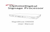 Digital Signage Processor - Optoma · Digital Signage Processor, its components, or chassis, or performing ... Introduction 1 Introduction Overview Thank you for purchasing your Digital
