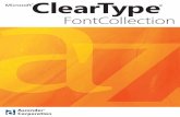 Microsoft® ClearType® Font Collectioncdnimg.fonts.net/CatalogImages/44/431781-ClearType User Guide.pdfprinciple is most noticeable in the italics, where the lowercase characters