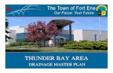 THUNDER BAY AREA...Thunder Bay Outlet • Possible outlet on Thunder Bay Road. • Will drain area south of Riselay, between Burleigh & Bernard • Outlet at Thunder Bay Road into