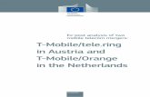 Ex-post analysis of two mobile telecom mergers: T-Mobile ... · tele.ring and Hutchison 3G (H3G), which was the last MNO to enter the Austrian market in late 2003. The five operators